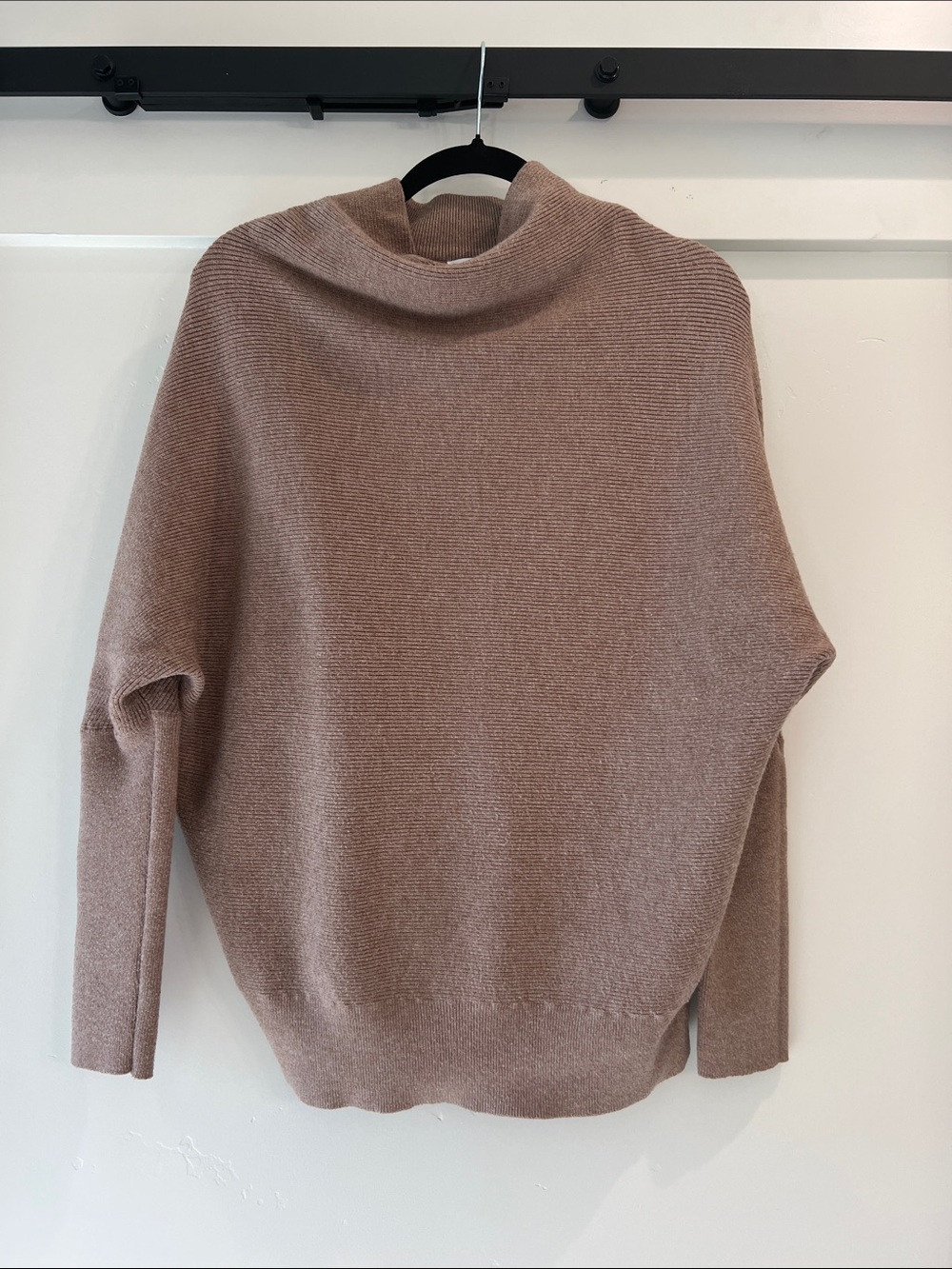 Bluivy Women's Cowl Neck Sweater in Taupe